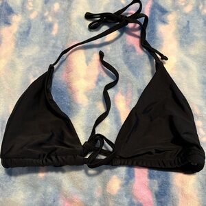 SHEIN Black Triangle Bikini Top